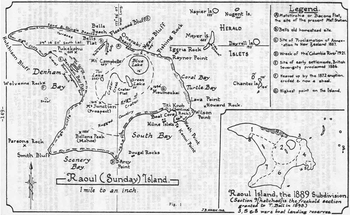 Raoul Island Map by Haigh Raoul Island Map by Haigh